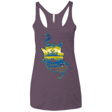 T-Shirts Vintage Purple / X-Small Aladdin Silhouette Women's Triblend Racerback Tank