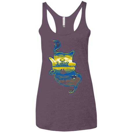 T-Shirts Vintage Purple / X-Small Aladdin Silhouette Women's Triblend Racerback Tank