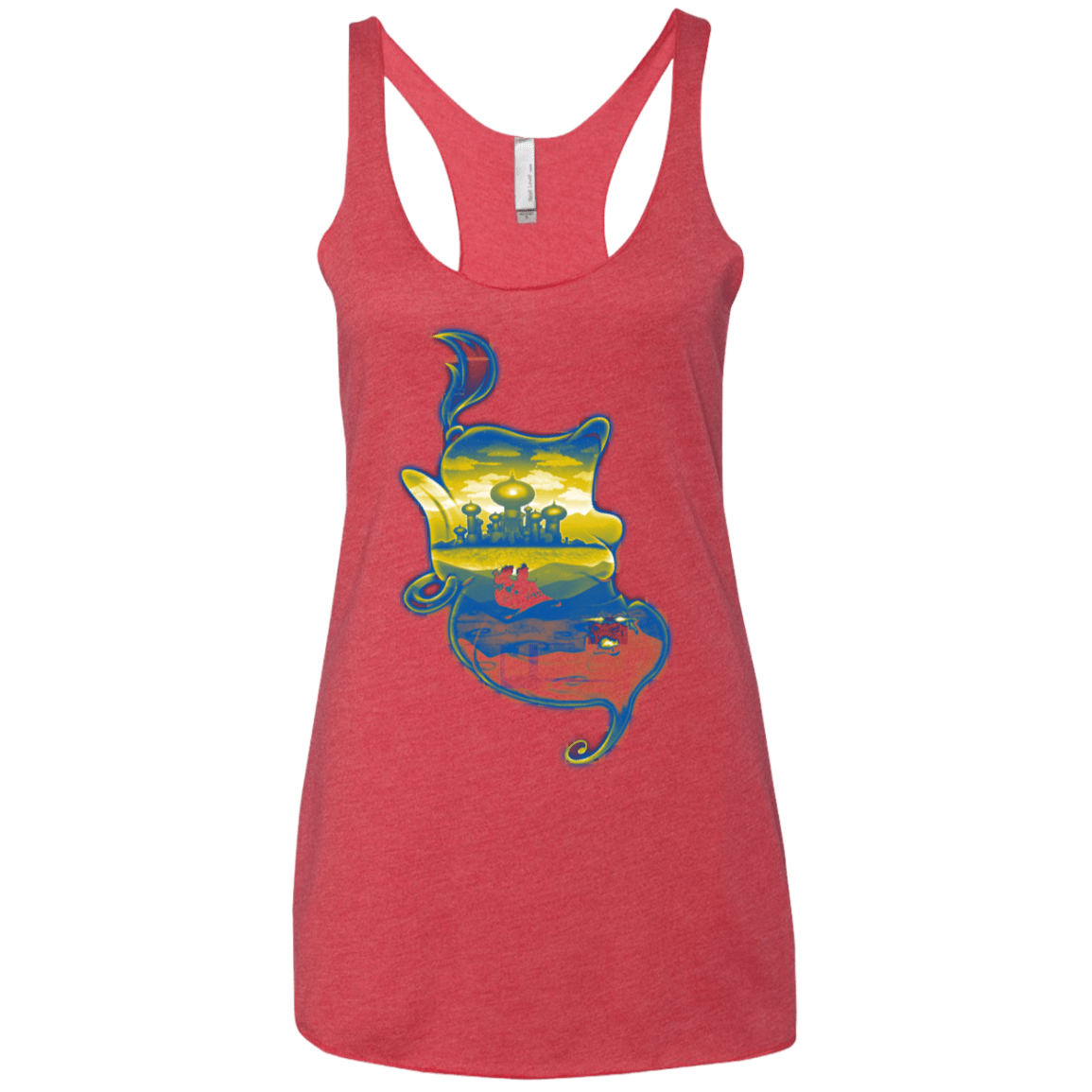 T-Shirts Vintage Red / X-Small Aladdin Silhouette Women's Triblend Racerback Tank
