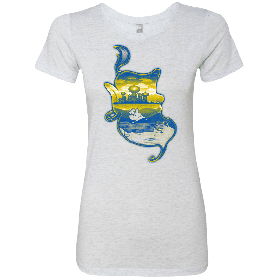 T-Shirts Heather White / S Aladdin Silhouette Women's Triblend T-Shirt