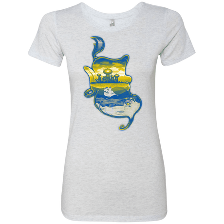 T-Shirts Heather White / S Aladdin Silhouette Women's Triblend T-Shirt