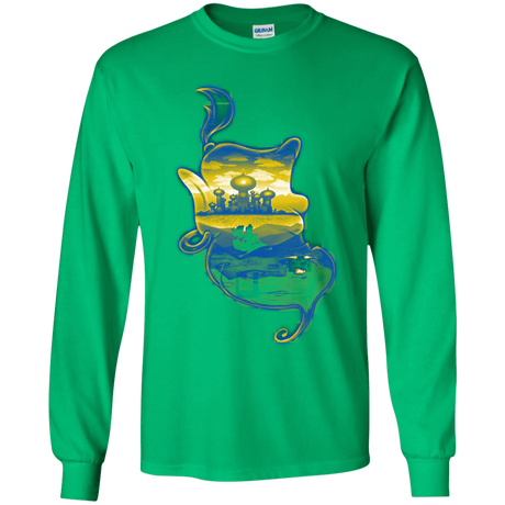 T-Shirts Irish Green / YS Aladdin Silhouette Youth Long Sleeve T-Shirt