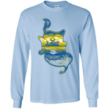 T-Shirts Light Blue / YS Aladdin Silhouette Youth Long Sleeve T-Shirt