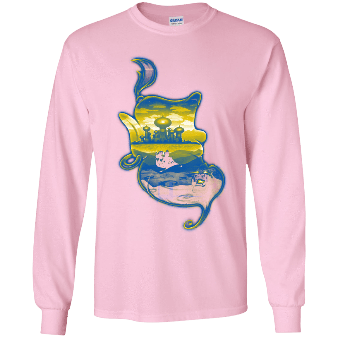 T-Shirts Light Pink / YS Aladdin Silhouette Youth Long Sleeve T-Shirt