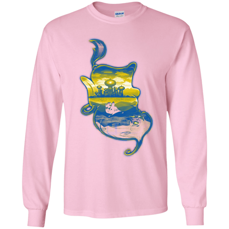 T-Shirts Light Pink / YS Aladdin Silhouette Youth Long Sleeve T-Shirt