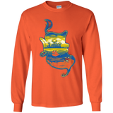 T-Shirts Orange / YS Aladdin Silhouette Youth Long Sleeve T-Shirt