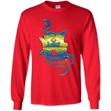 T-Shirts Red / YS Aladdin Silhouette Youth Long Sleeve T-Shirt