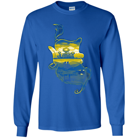 T-Shirts Royal / YS Aladdin Silhouette Youth Long Sleeve T-Shirt