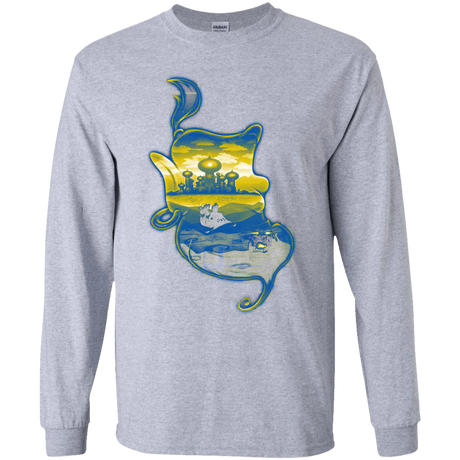 T-Shirts Sport Grey / YS Aladdin Silhouette Youth Long Sleeve T-Shirt
