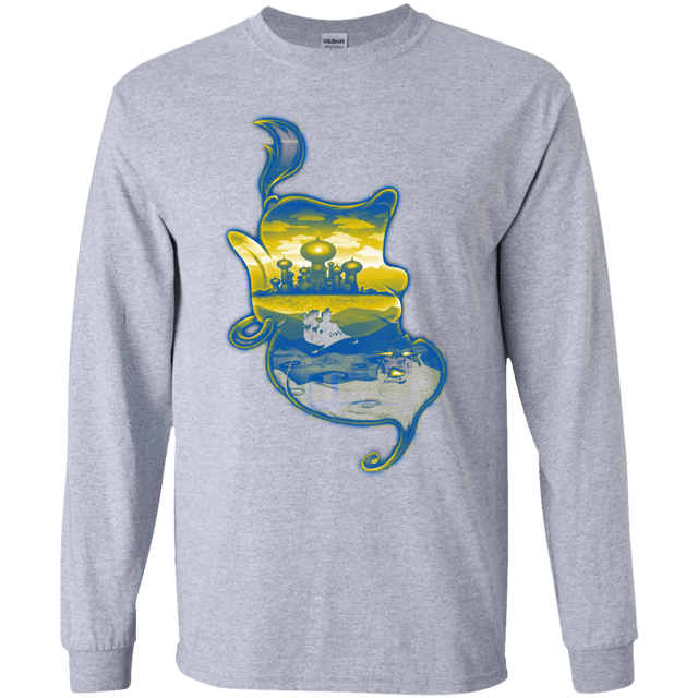 T-Shirts Sport Grey / YS Aladdin Silhouette Youth Long Sleeve T-Shirt