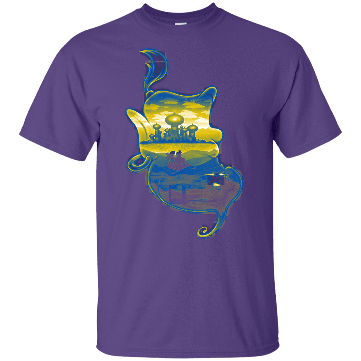 T-Shirts Purple / YXS Aladdin Silhouette Youth T-Shirt