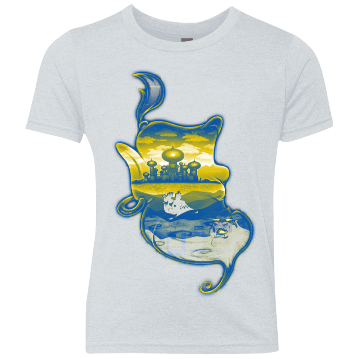 T-Shirts Heather White / YXS Aladdin Silhouette Youth Triblend T-Shirt