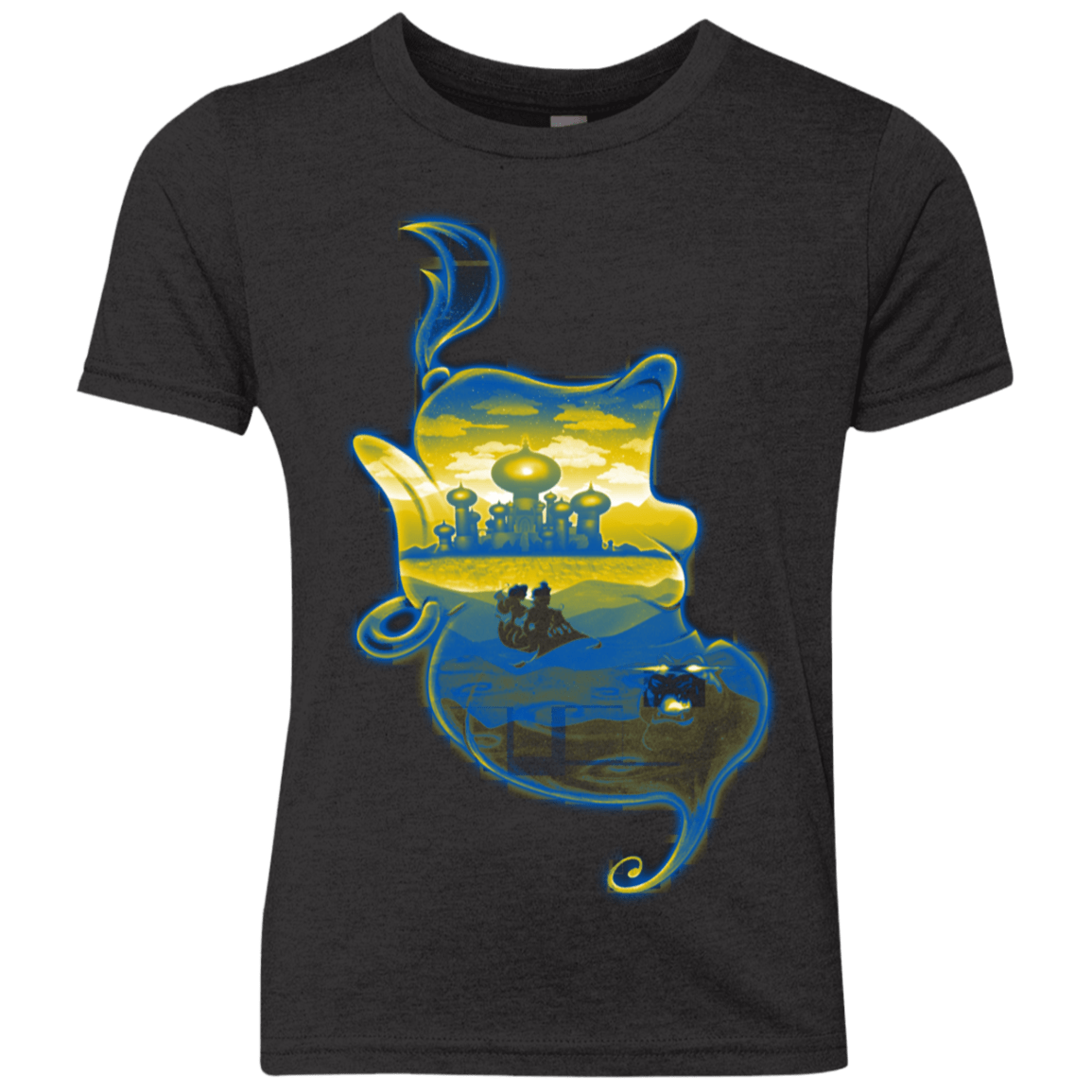 T-Shirts Vintage Black / YXS Aladdin Silhouette Youth Triblend T-Shirt