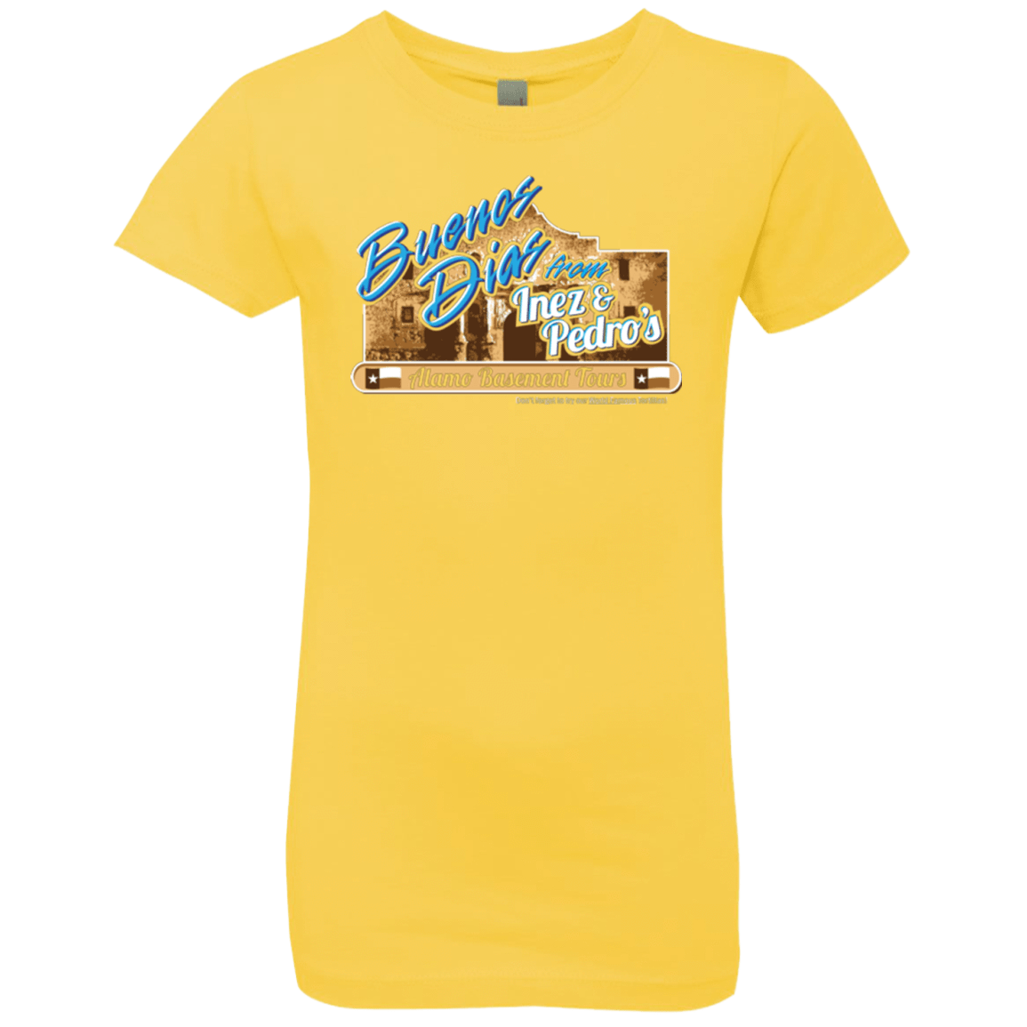 T-Shirts Vibrant Yellow / YXS Alamo Basement Girls Premium T-Shirt