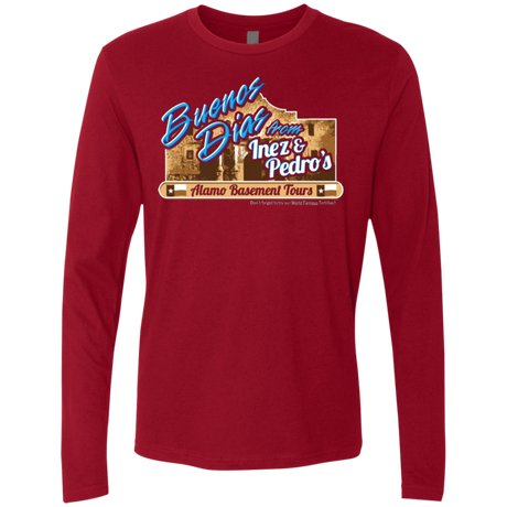 T-Shirts Cardinal / Small Alamo Basement Men's Premium Long Sleeve