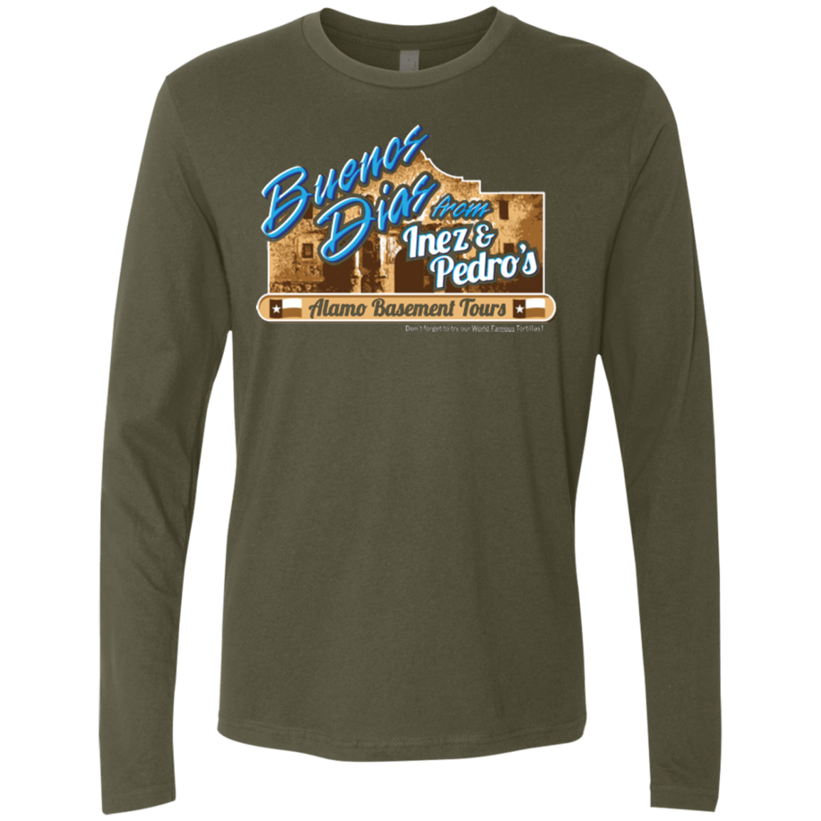 T-Shirts Military Green / Small Alamo Basement Men's Premium Long Sleeve