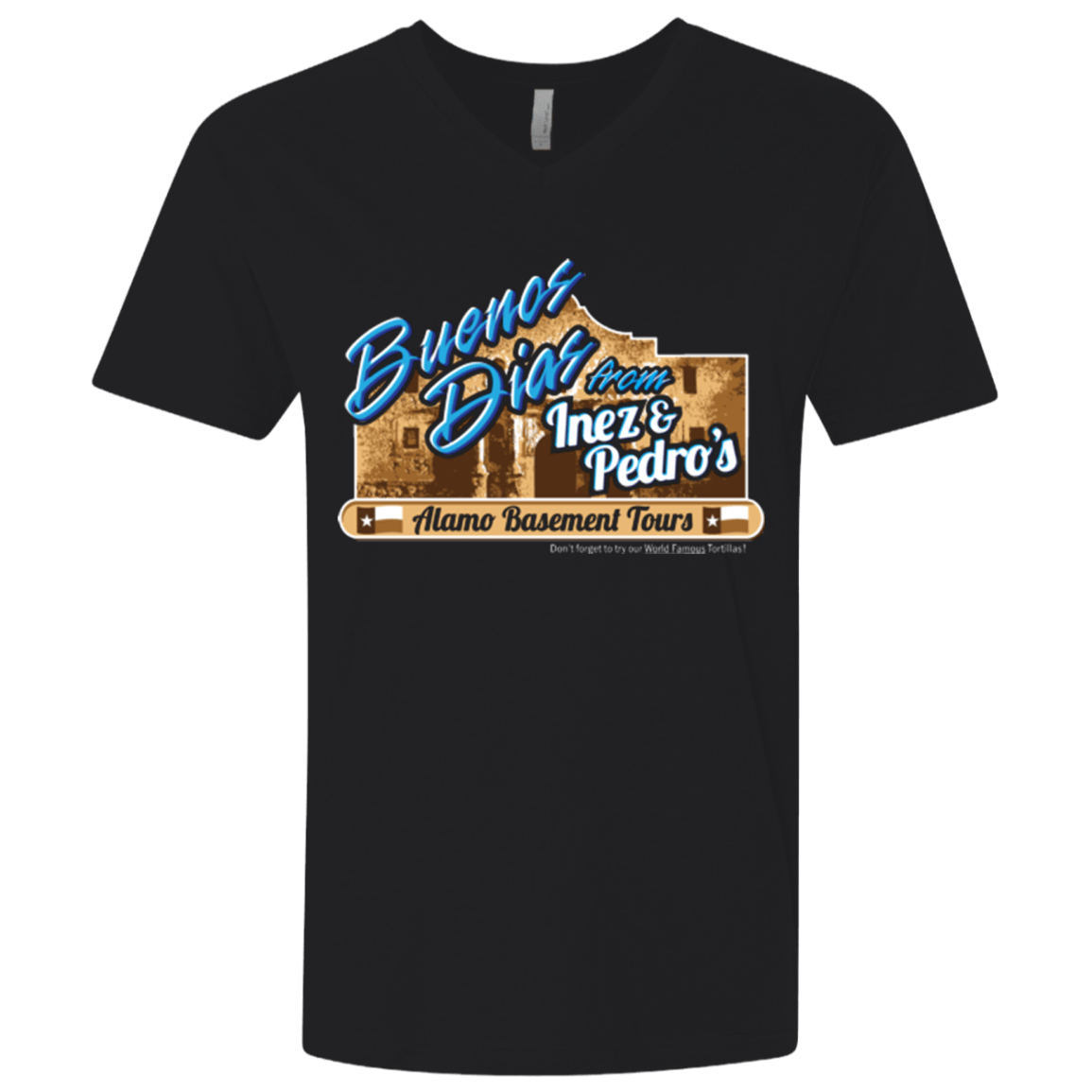 T-Shirts Black / X-Small Alamo Basement Men's Premium V-Neck