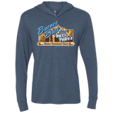 T-Shirts Indigo / X-Small Alamo Basement Triblend Long Sleeve Hoodie Tee