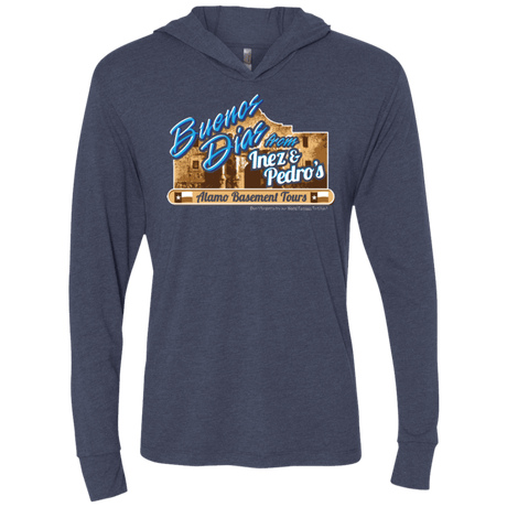 T-Shirts Vintage Navy / X-Small Alamo Basement Triblend Long Sleeve Hoodie Tee