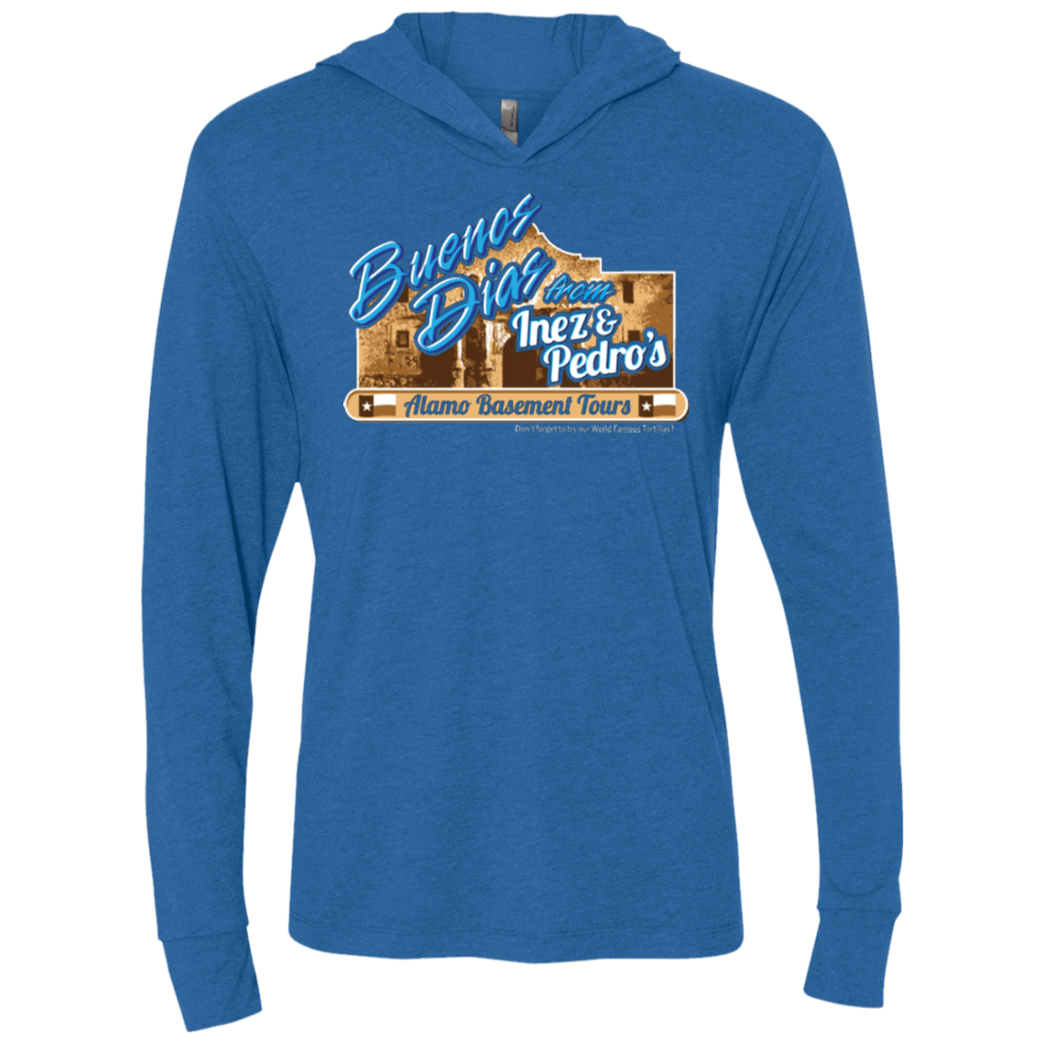 T-Shirts Vintage Royal / X-Small Alamo Basement Triblend Long Sleeve Hoodie Tee