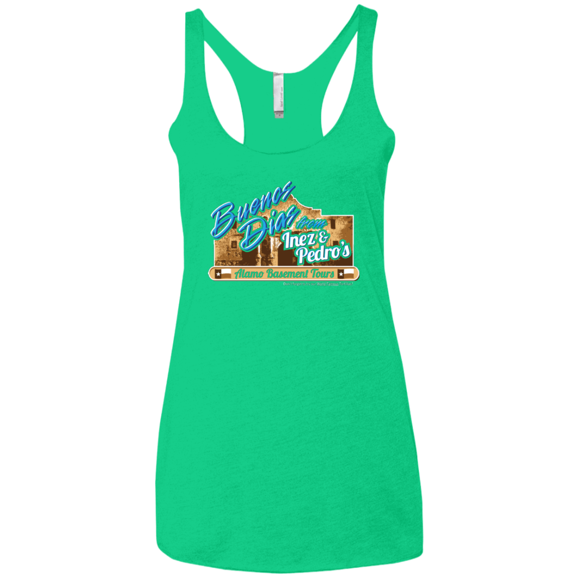 T-Shirts Envy / X-Small Alamo Basement Women's Triblend Racerback Tank