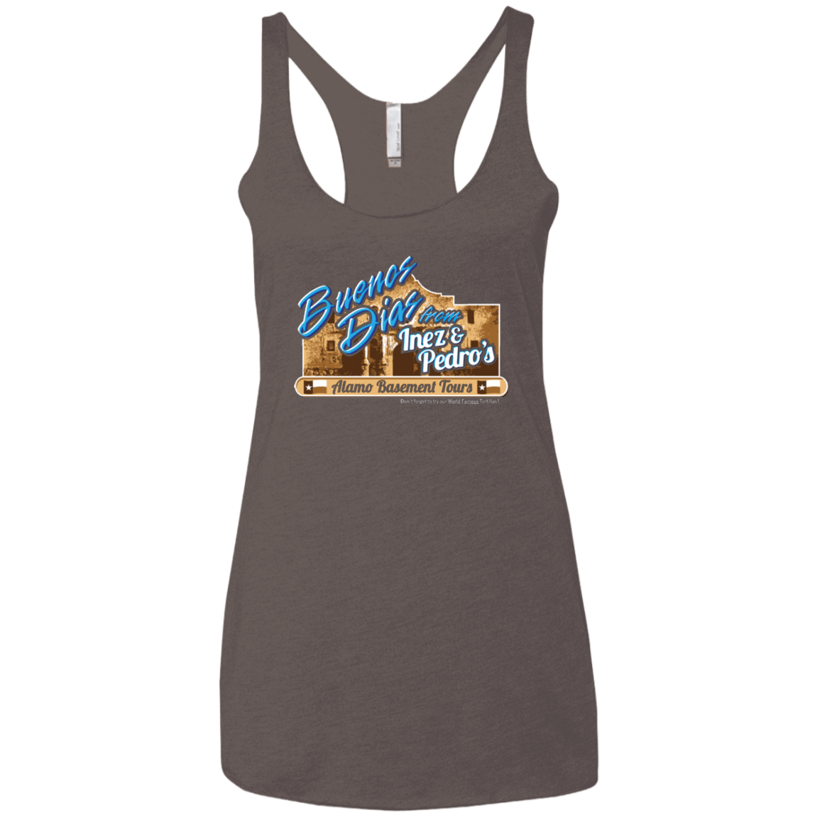 T-Shirts Macchiato / X-Small Alamo Basement Women's Triblend Racerback Tank