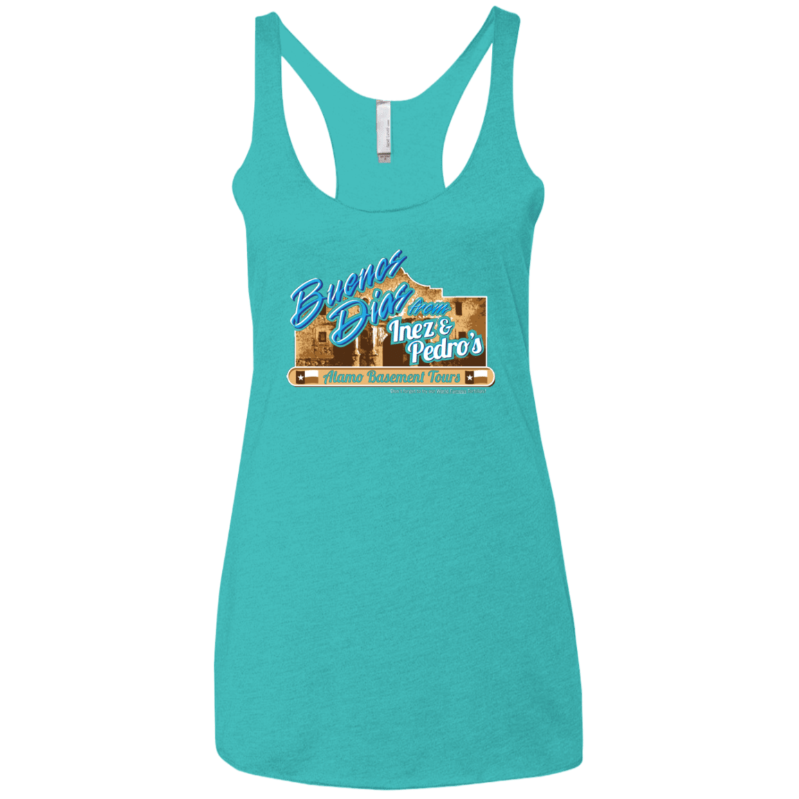T-Shirts Tahiti Blue / X-Small Alamo Basement Women's Triblend Racerback Tank