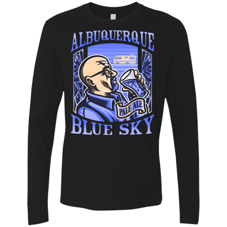 T-Shirts Black / Small Albuquerque Blue Sky Men's Premium Long Sleeve