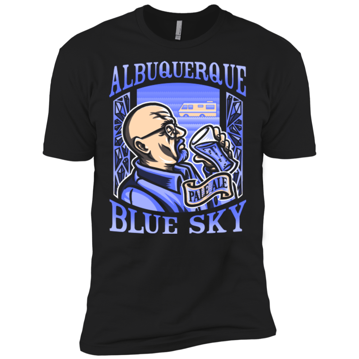 T-Shirts Black / X-Small Albuquerque Blue Sky Men's Premium T-Shirt