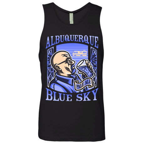 T-Shirts Black / Small Albuquerque Blue Sky Men's Premium Tank Top