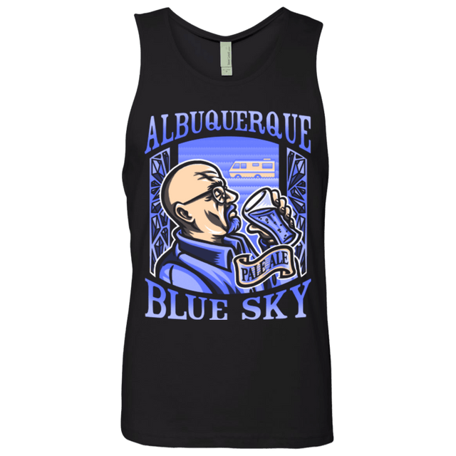 T-Shirts Black / Small Albuquerque Blue Sky Men's Premium Tank Top