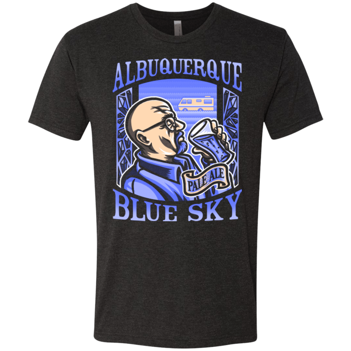 T-Shirts Vintage Black / Small Albuquerque Blue Sky Men's Triblend T-Shirt