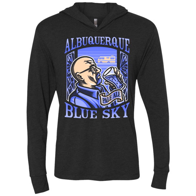 T-Shirts Vintage Black / X-Small Albuquerque Blue Sky Triblend Long Sleeve Hoodie Tee