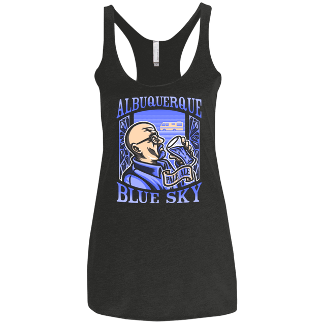 T-Shirts Vintage Black / X-Small Albuquerque Blue Sky Women's Triblend Racerback Tank