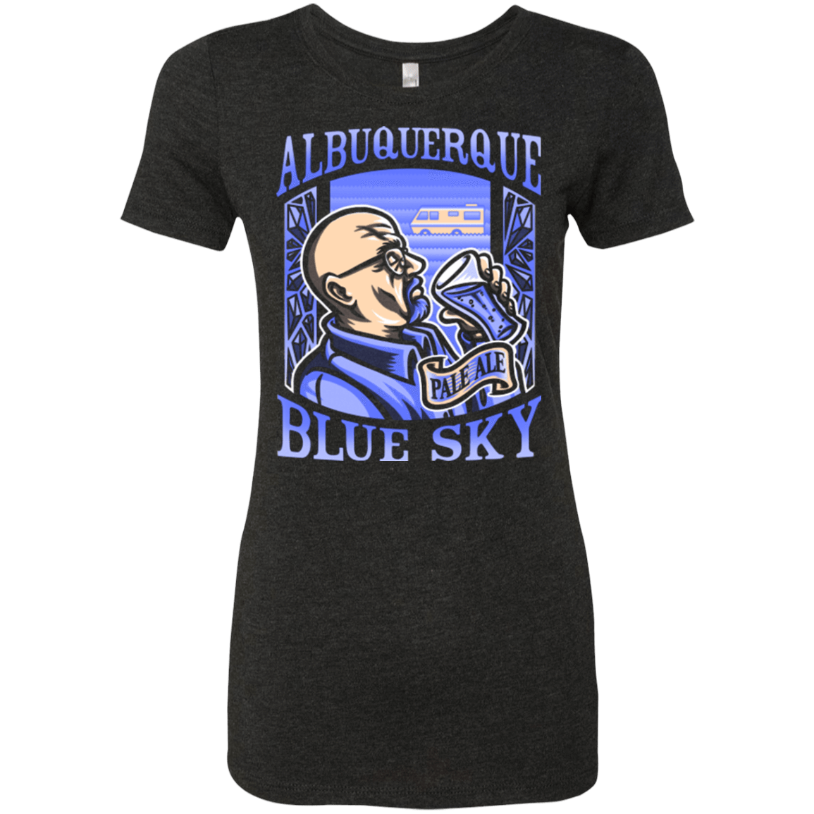 T-Shirts Vintage Black / Small Albuquerque Blue Sky Women's Triblend T-Shirt