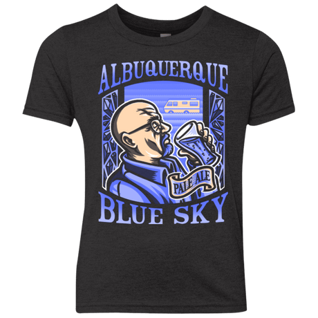 T-Shirts Vintage Black / YXS Albuquerque Blue Sky Youth Triblend T-Shirt