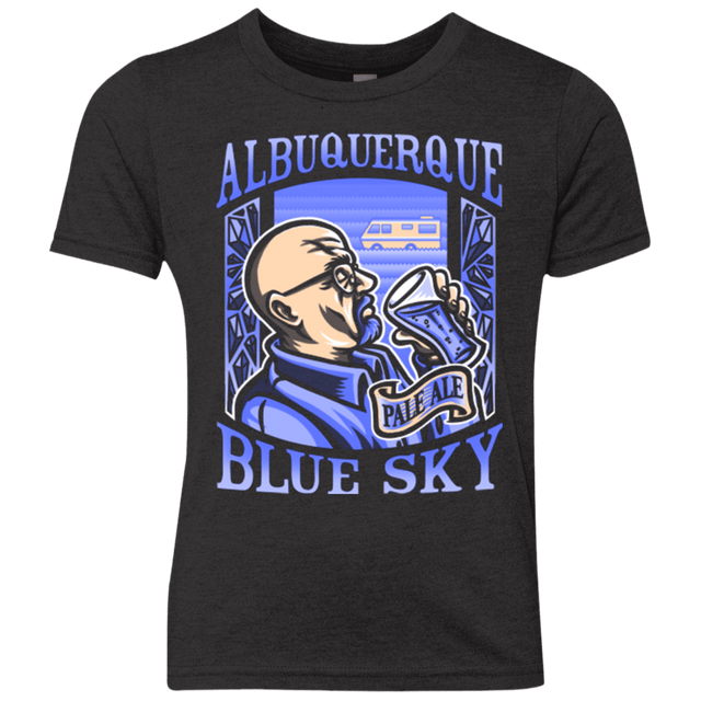 T-Shirts Vintage Black / YXS Albuquerque Blue Sky Youth Triblend T-Shirt