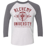 T-Shirts Heather White/Premium Heather / X-Small Alchemy University Triblend 3/4 Sleeve