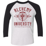 T-Shirts Heather White/Vintage Black / X-Small Alchemy University Triblend 3/4 Sleeve