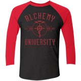 T-Shirts Vintage Black/Vintage Red / X-Small Alchemy University Triblend 3/4 Sleeve