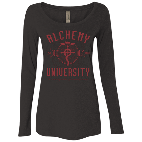 T-Shirts Vintage Black / Small Alchemy University Women's Triblend Long Sleeve Shirt