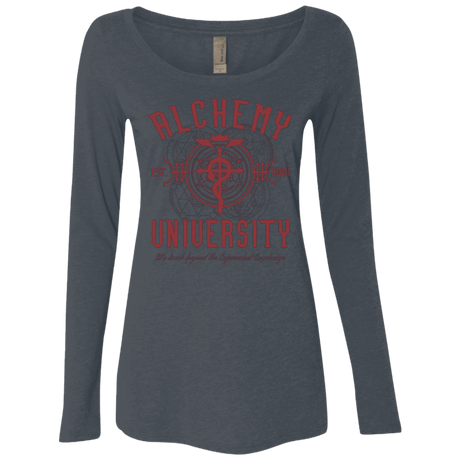 T-Shirts Vintage Navy / Small Alchemy University Women's Triblend Long Sleeve Shirt