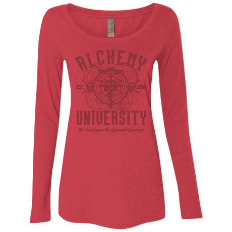 T-Shirts Vintage Red / Small Alchemy University Women's Triblend Long Sleeve Shirt