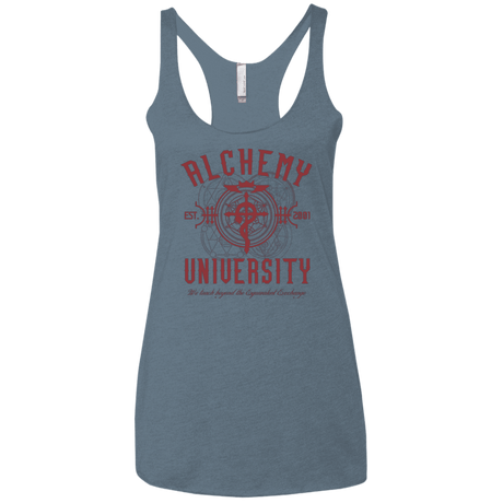 T-Shirts Indigo / X-Small Alchemy University Women's Triblend Racerback Tank