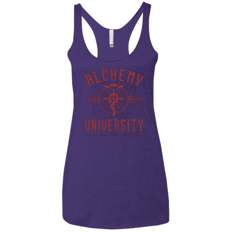 T-Shirts Purple / X-Small Alchemy University Women's Triblend Racerback Tank