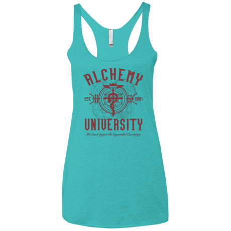 T-Shirts Tahiti Blue / X-Small Alchemy University Women's Triblend Racerback Tank
