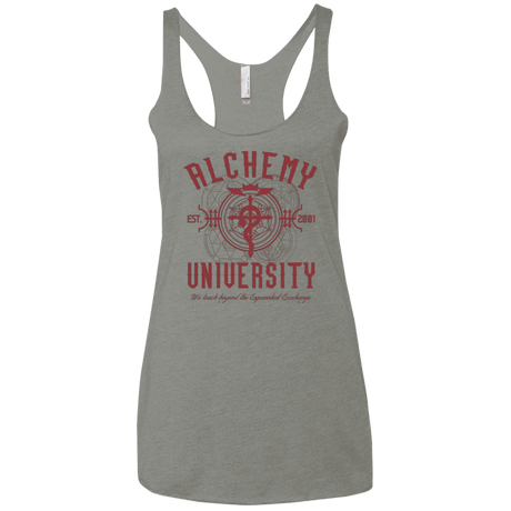 T-Shirts Venetian Grey / X-Small Alchemy University Women's Triblend Racerback Tank