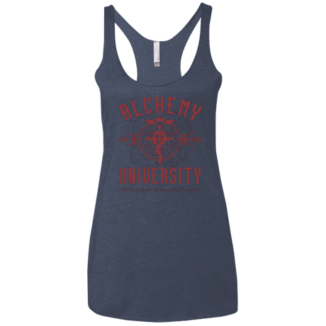 T-Shirts Vintage Navy / X-Small Alchemy University Women's Triblend Racerback Tank