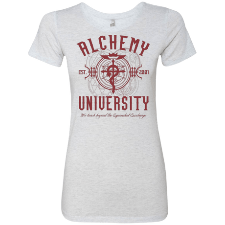 T-Shirts Heather White / Small Alchemy University Women's Triblend T-Shirt