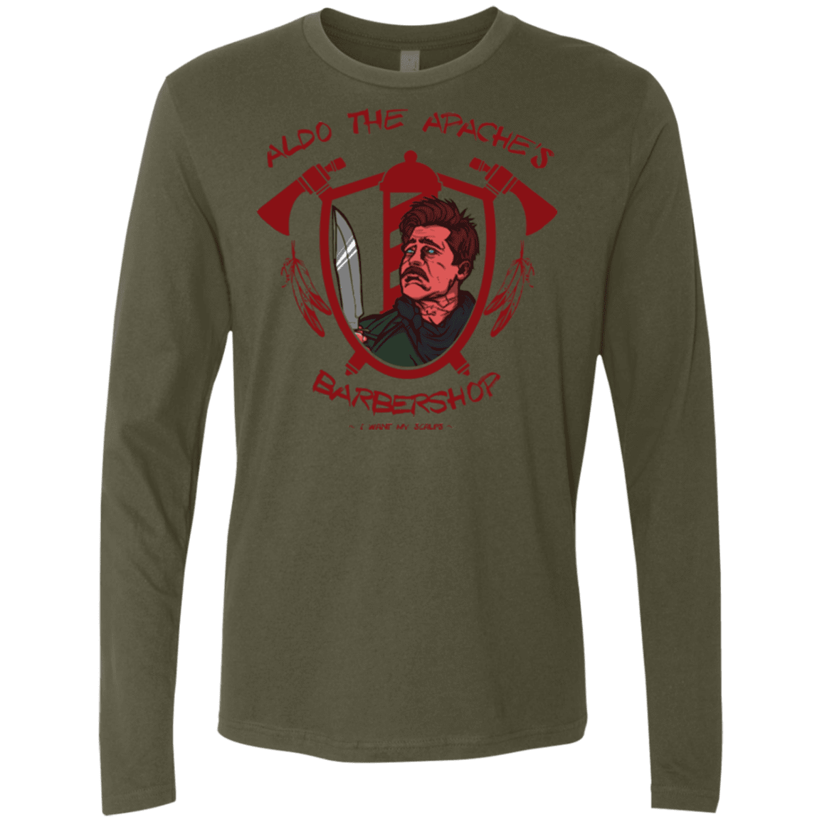 Aldos Barber Shop Men's Premium Long Sleeve